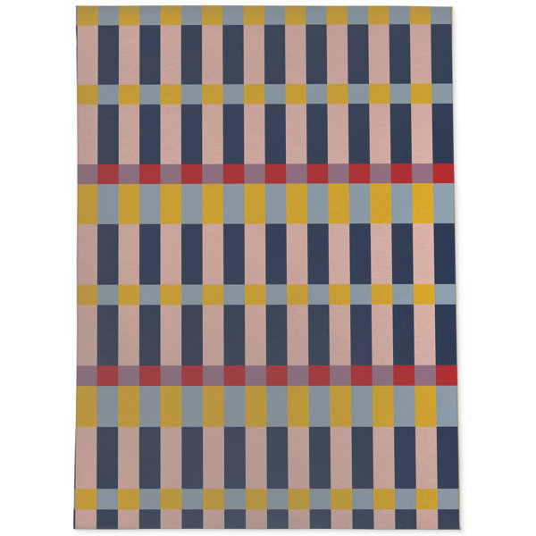 Bless international Performance Blue/Pink/Yellow Rug Wayfair